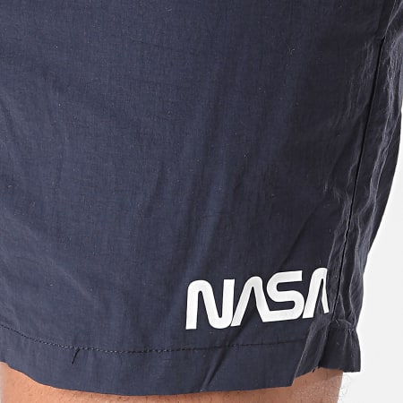 NASA - Short De Bain Worm Logo Bleu Marine