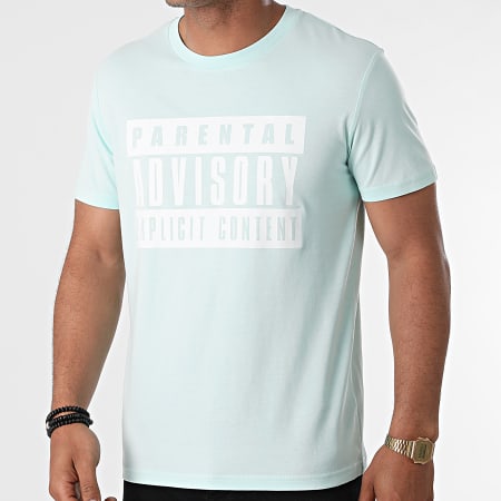Parental Advisory - Camiseta verde pastel con logotipo