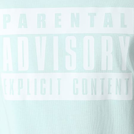 Parental Advisory - Camiseta verde pastel con logotipo