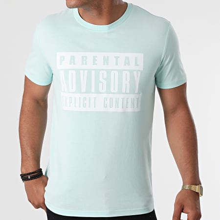 Parental Advisory - Maglietta con logo verde pastello