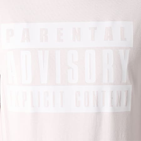 Parental Advisory - Tee Shirt Logo Rose Pastel