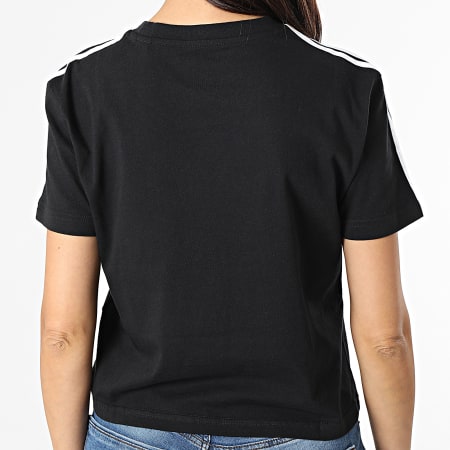 Adidas Sportswear - Tee Shirt Femme A Bandes 3 Stripes GL0777 Noir
