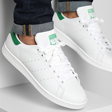 adidas Originals STAN SMITH UNISEX - Baskets basses - white/green/blanc 