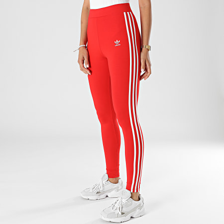 Adidas Originals - Legging Femme A Bandes 3 Stripes H09428 Rouge
