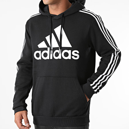 Adidas Originals - Sweat Capuche A Bandes H14641 Noir