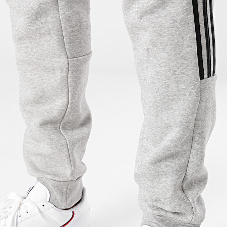 Adidas Sportswear - Pantalon Jogging A Bandes GK8976 Gris Chiné