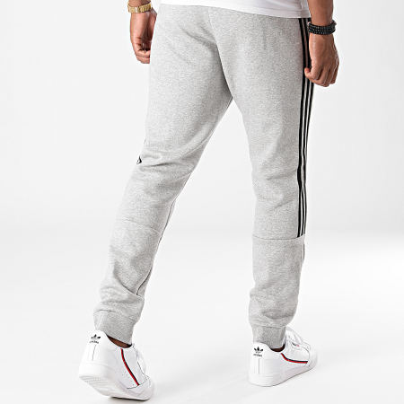 Adidas Sportswear - Pantalon Jogging A Bandes GK8976 Gris Chiné