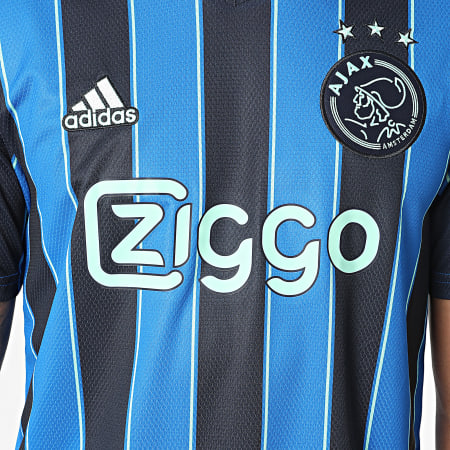 Adidas Sportswear - Tee Shirt De Sport A Rayures Ajax GT7130 Bleu Roi Bleu Marine