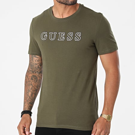 Guess - Tee Shirt M1YI53-I3Z11 Vert Kaki