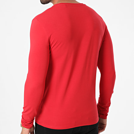 Guess - Camiseta de manga larga M1RI28-J1311 Rojo
