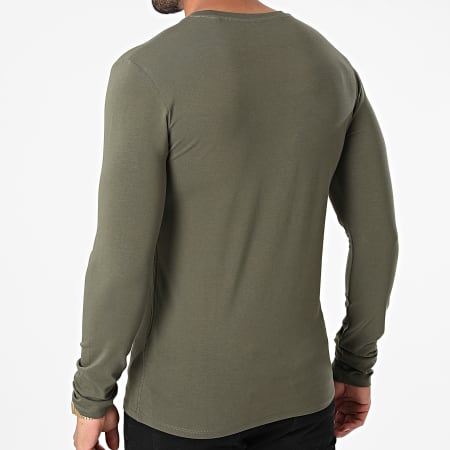 Guess - Tee Shirt Manches Longues M1RI28-J1311 Vert Kaki