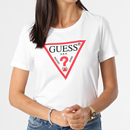 Guess - Camiseta de mujer W1YI1B-I3Z11 Blanca