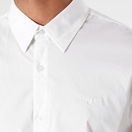 Guess - Camisa de manga larga M1YH20-W7ZK1 Blanca