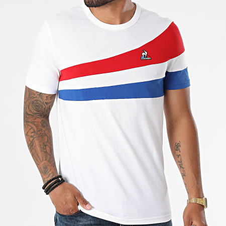Le Coq Sportif - Tee Shirt Tricolore N1 2120315 Blanc