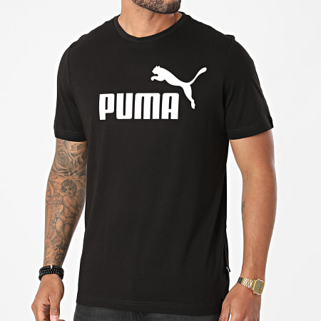 Puma - Maglietta con logo Essential Nero