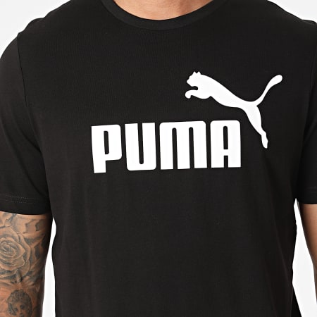 Puma - Maglietta con logo Essential Nero