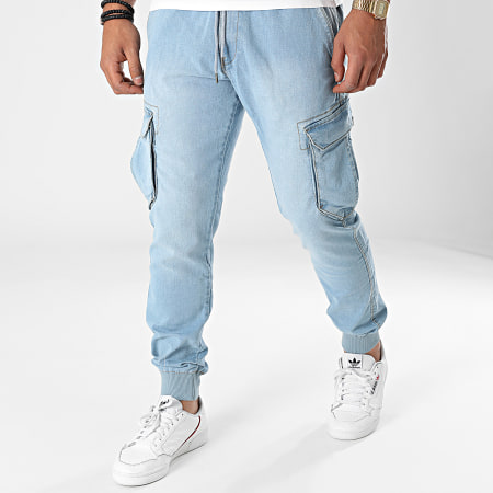 Reell Jeans - Jogger Pant Reflex Rib Cargo Bleu Denim