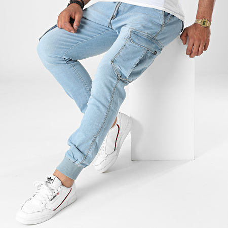 Reell Jeans - Jogger Pant Reflex Rib Cargo Bleu Denim