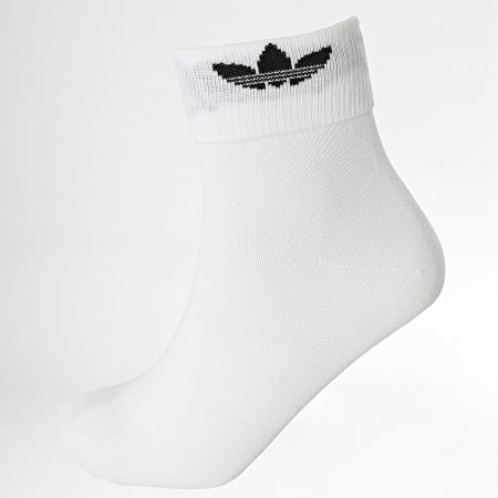 Adidas Originals - Lot De 3 Paires De Chaussettes Fold Cuff GN4894 Blanc