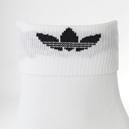 Adidas Originals - Calcetines de puño doblado 3 pares GN4894 Blanco