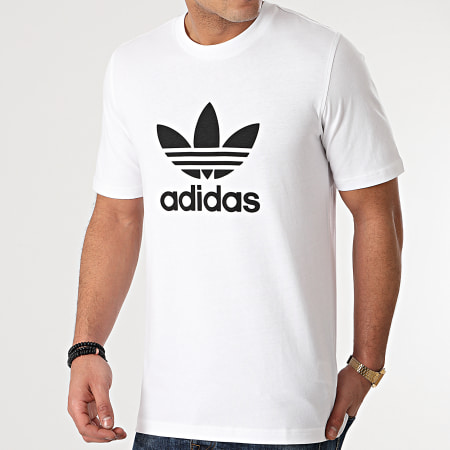 Adidas Originals - Tee Shirt Trefoil H06644 Blanc