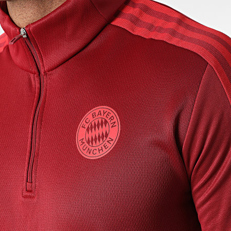 Adidas Performance - Tee Shirt Manches Longues A Bandes FC Bayern GR0672 Bordeaux