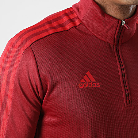 Adidas Performance - Tee Shirt Manches Longues A Bandes FC Bayern GR0672 Bordeaux