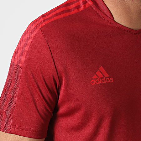 adidas - Tee Shirt De Sport A Bandes FC Bayern GR0657 Bordeaux