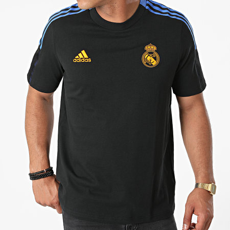 Adidas Sportswear - Tee Shirt A Bandes Real Madrid GR4345 Noir