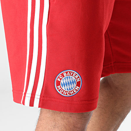 Adidas Performance - Short De Sport A Bandes FC Bayern GR0688 Rouge