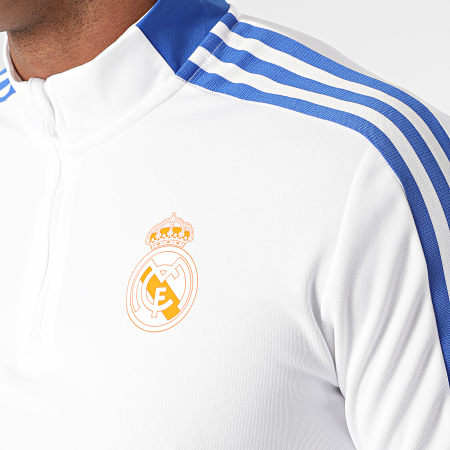 adidas - Tee Shirt Manches Longues A Bandes Real Madrid GR4328 Ecru