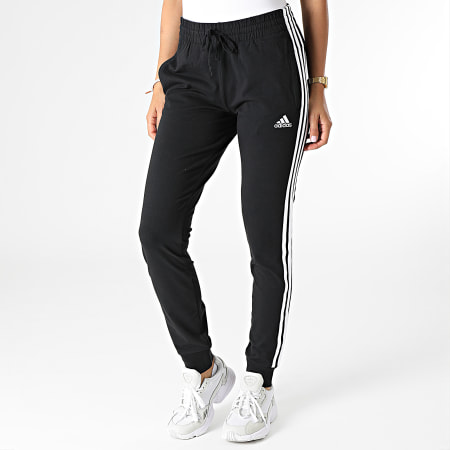 Adidas Performance - Pantalon Jogging Slim Femme 3 Stripes GM5542 Noir