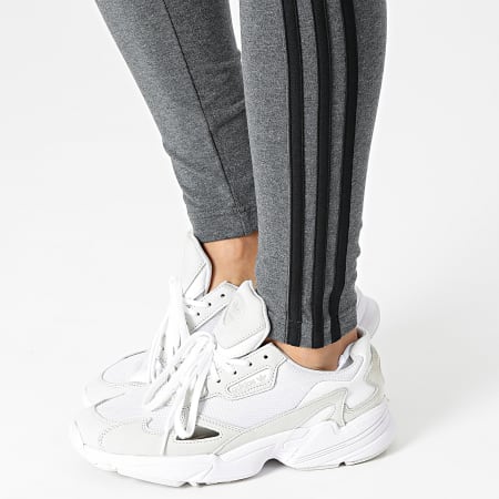 Adidas Sportswear - Legging Femme 3 Stripes GV6019 Gris Anthracite Chiné