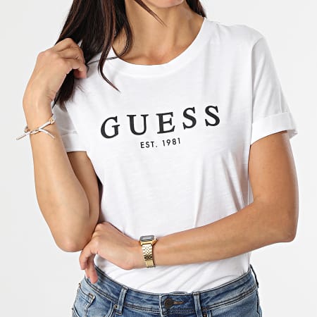 Guess - Maglietta da donna W0GI69-R8G01 Bianco