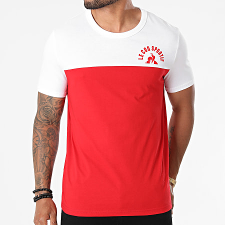 Le Coq Sportif - Tee Shirt Saison 2 N1 2120305 Rouge Blanc