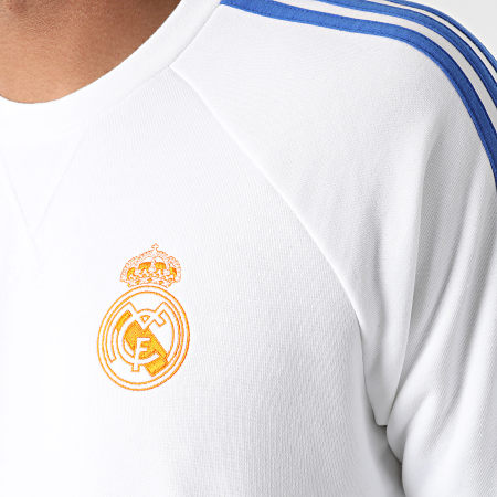 Adidas Sportswear - Sweat Crewneck A Bandes Real Madrid GR4341 Ecru