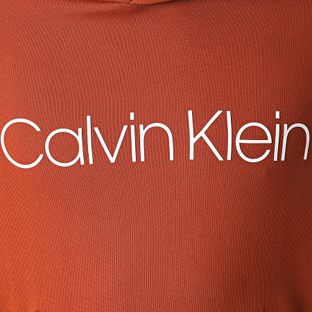 Calvin Klein - Sweat Capuche Cotton Logo 7033 Brique