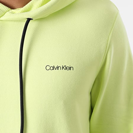 Calvin Klein - Sweat Capuche Small Chest Logo 7165 Vert Anis