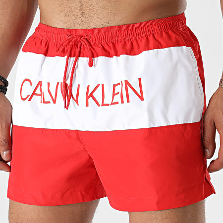 Calvin Klein - Short De Bain Short Drawstring 0553 Rouge