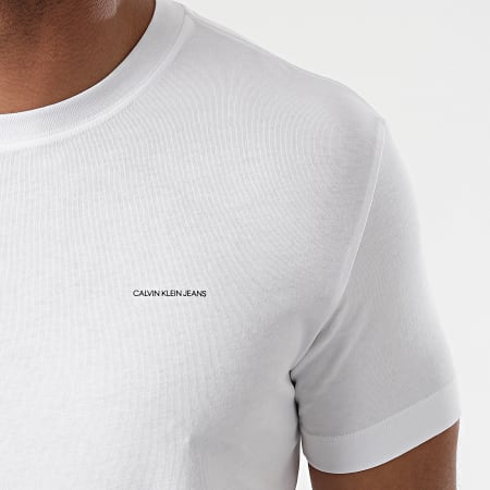 Calvin Klein - Lot De 3 Tee Shirts 7634 Blanc Noir Gris Chiné