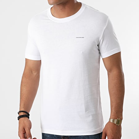 Calvin Klein - Lot De 3 Tee Shirts 7634 Blanc Noir Bleu Marine