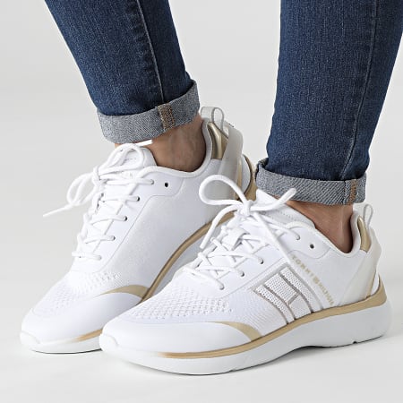 Tommy Hilfiger - Baskets Femme Knitted Light Sneaker 5791 White