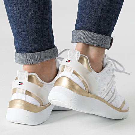 Tommy Hilfiger - Baskets Femme Knitted Light Sneaker 5791 White
