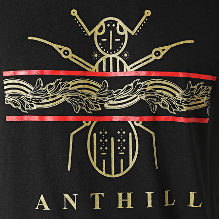 Anthill - Débardeur Big Leaf Logo Noir Or Rouge