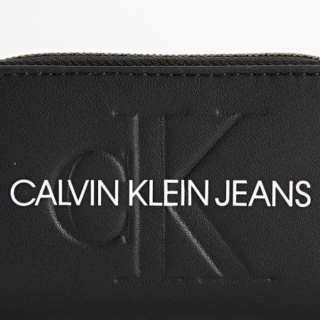 Calvin Klein - Portefeuille Femme Accordeon Zip Around 7229 Noir