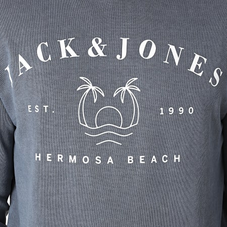 Jack And Jones - Sweat Capuche Tahoe Bleu