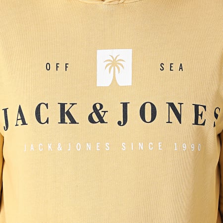 Jack And Jones - Felpa con cappuccio giallo Tahoe