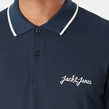 Jack And Jones - Polo Manches Courtes Tristans Bleu Marine