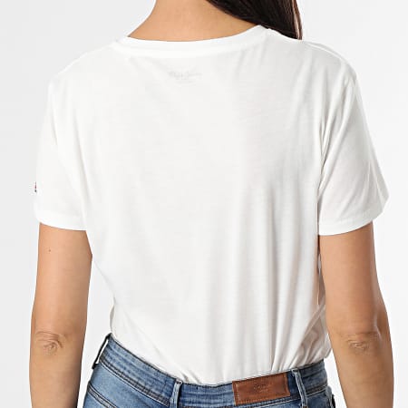 Pepe Jeans - Tee Shirt Femme Zaidas Blanc
