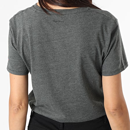 Pepe Jeans - Camiseta de mujer Zaidas Gris antracita